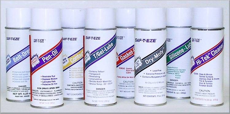 SAF-T-EZE Maintenance Products in Aerosols