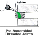 Application Method for Pre-Assembled Threaded Joints